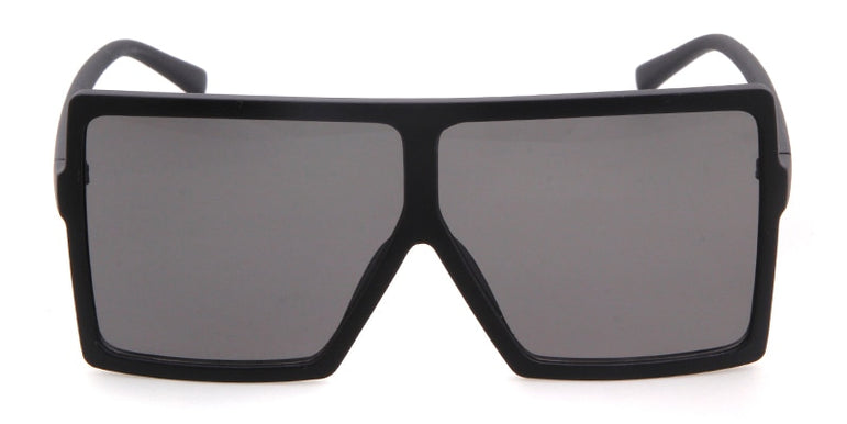 Big Square Frame Flat Oversized Sunglasses