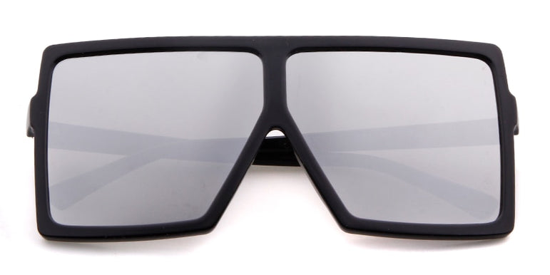 Big Square Frame Flat Oversized Sunglasses