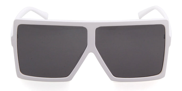 Big Square Frame Flat Oversized Sunglasses