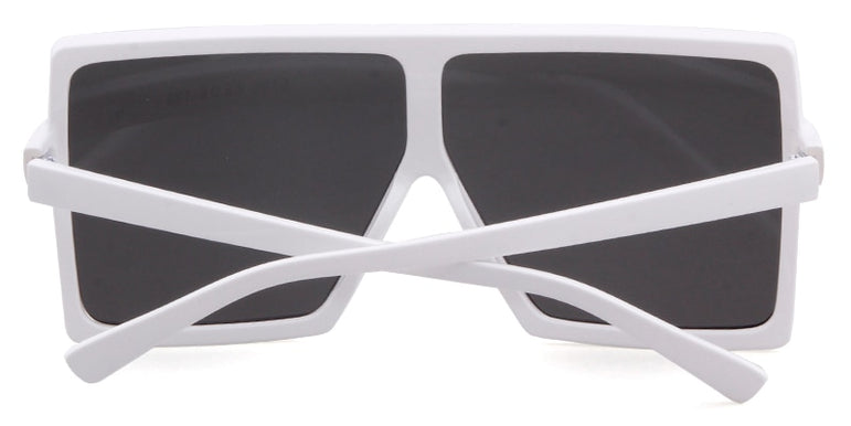 Big Square Frame Flat Oversized Sunglasses