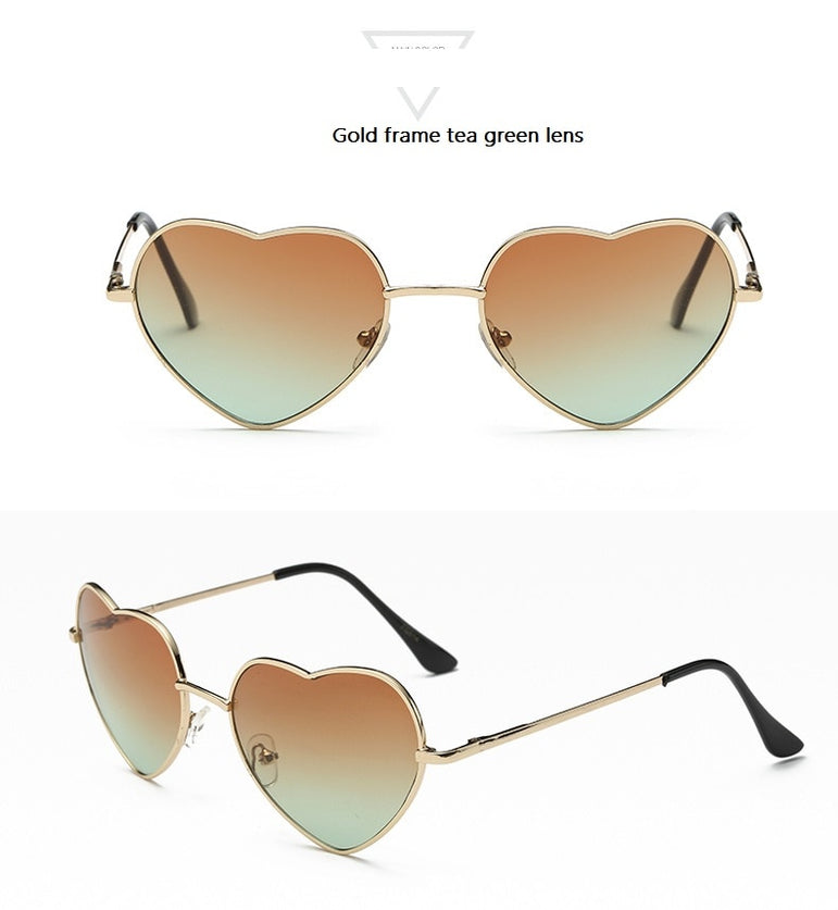 Rimless Heart Shaped Sunglasses