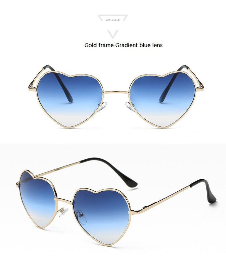 Rimless Heart Shaped Sunglasses