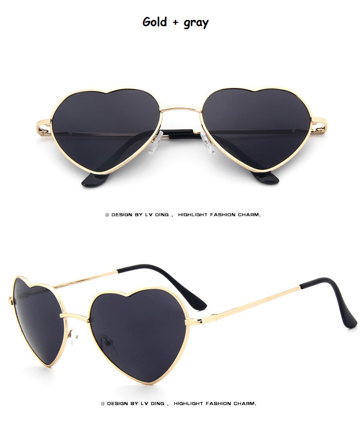 Rimless Heart Shaped Sunglasses