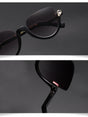 Clear Lens Vintage Half Frame Cat Eye Shades Sunglasses