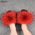 Warm Big Fluffy Fur Slipper