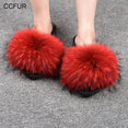 Warm Big Fluffy Fur Slipper