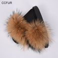 Warm Big Fluffy Fur Slipper