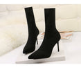 Stretch Ankle High Heels Sock Boots