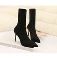 Stretch Ankle High Heels Sock Boots