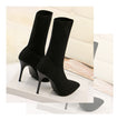 Stretch Ankle High Heels Sock Boots