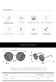 Luxury Rimless Round Sunglasses