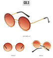 Luxury Rimless Round Sunglasses