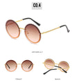 Luxury Rimless Round Sunglasses