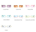 Luxury Rimless Square Polarized Sunglasses