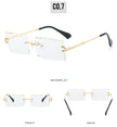 Luxury Rimless Square Polarized Sunglasses