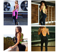 Backless Workout Tracksuit For Women