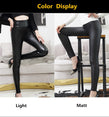 High Waist Leather Push Up Slim Pants Leggings