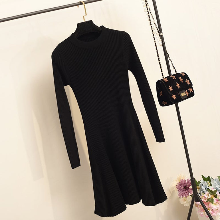 Casual Long Sleeve Sweater Dress