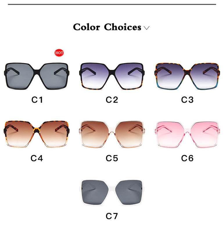 Square Oversized Shades Sunglasses