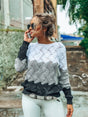 Long Sleeve Vintage Women Pullover Sweater