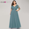 Elegant A-line Chiffon Long Evening Dress