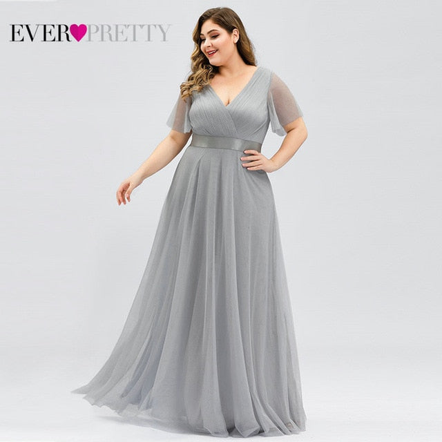 Elegant A-line Chiffon Long Evening Dress