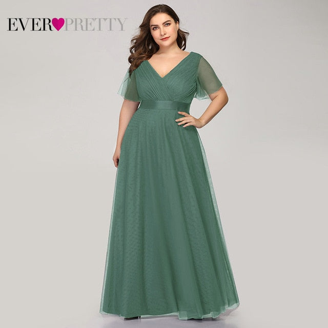 Elegant A-line Chiffon Long Evening Dress