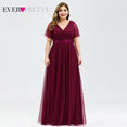 Elegant A-line Chiffon Long Evening Dress