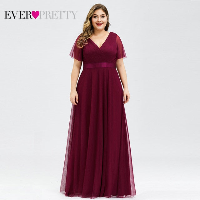 Elegant A-line Chiffon Long Evening Dress