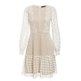 Vintage Polka Dot Winter Mesh Lace Dress