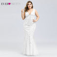 Elegant Evening Lace Appliques Mermaid Gowns Dress