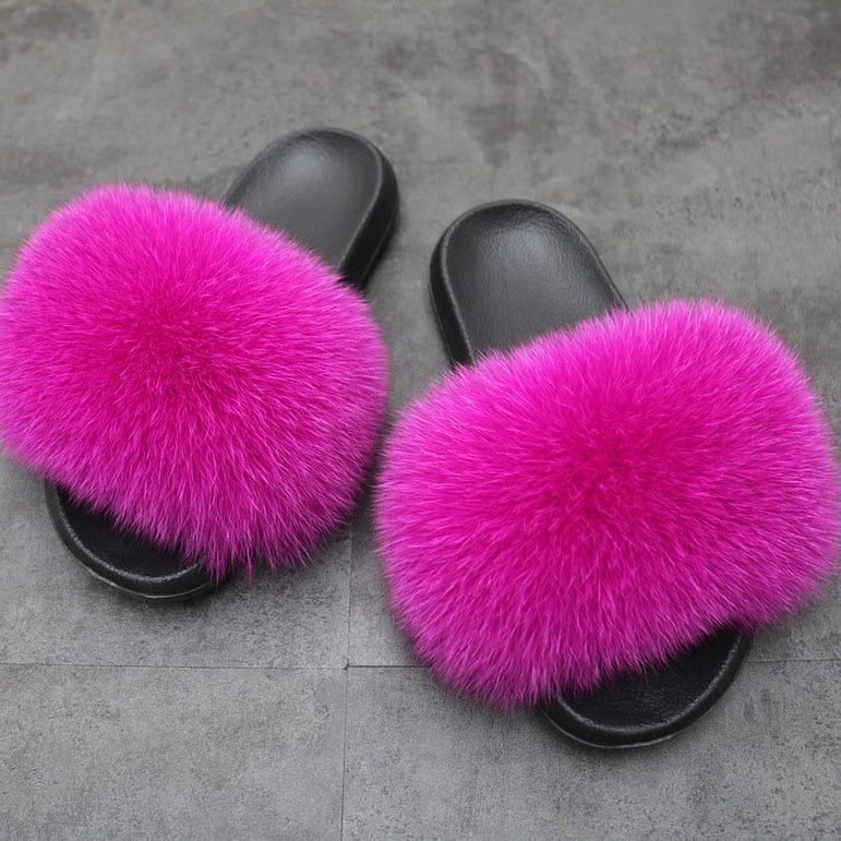 Flip Flop Indoor Fur Warm Slippers