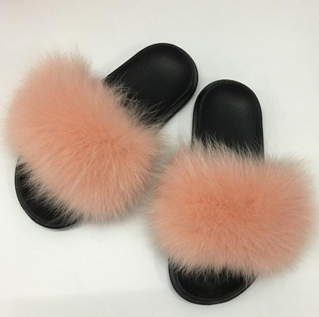 Flip Flop Indoor Fur Warm Slippers