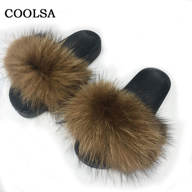 Flip Flop Indoor Fur Warm Slippers