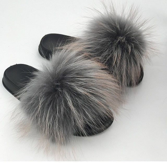 Flip Flop Indoor Fur Warm Slippers