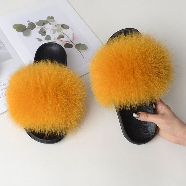 Flip Flop Indoor Fur Warm Slippers