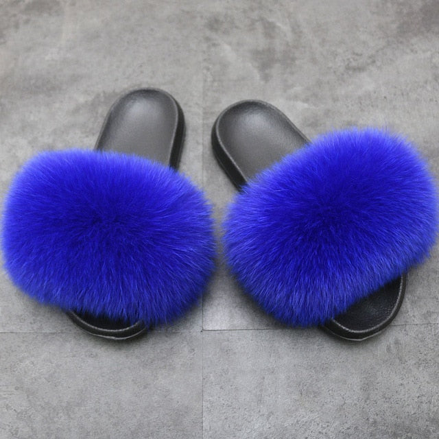 Flip Flop Indoor Fur Warm Slippers