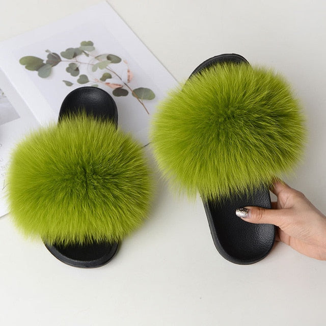 Flip Flop Indoor Fur Warm Slippers