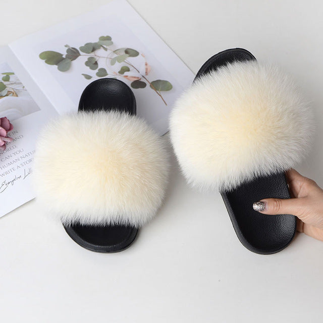 Flip Flop Indoor Fur Warm Slippers