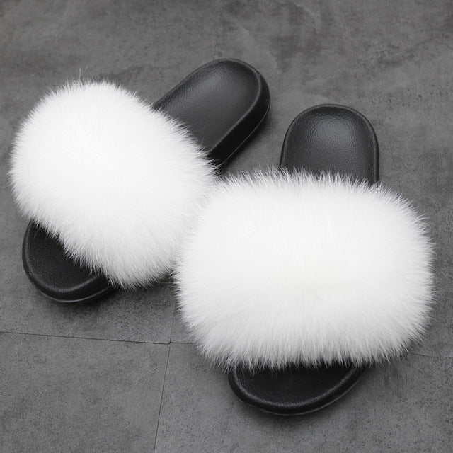 Flip Flop Indoor Fur Warm Slippers