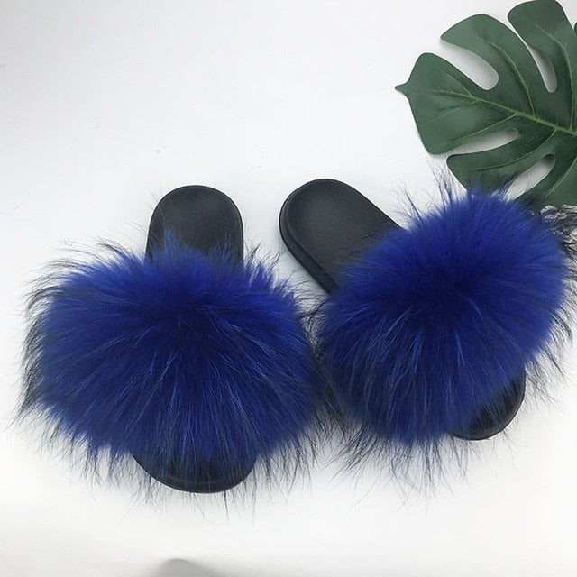 Flip Flop Indoor Fur Warm Slippers