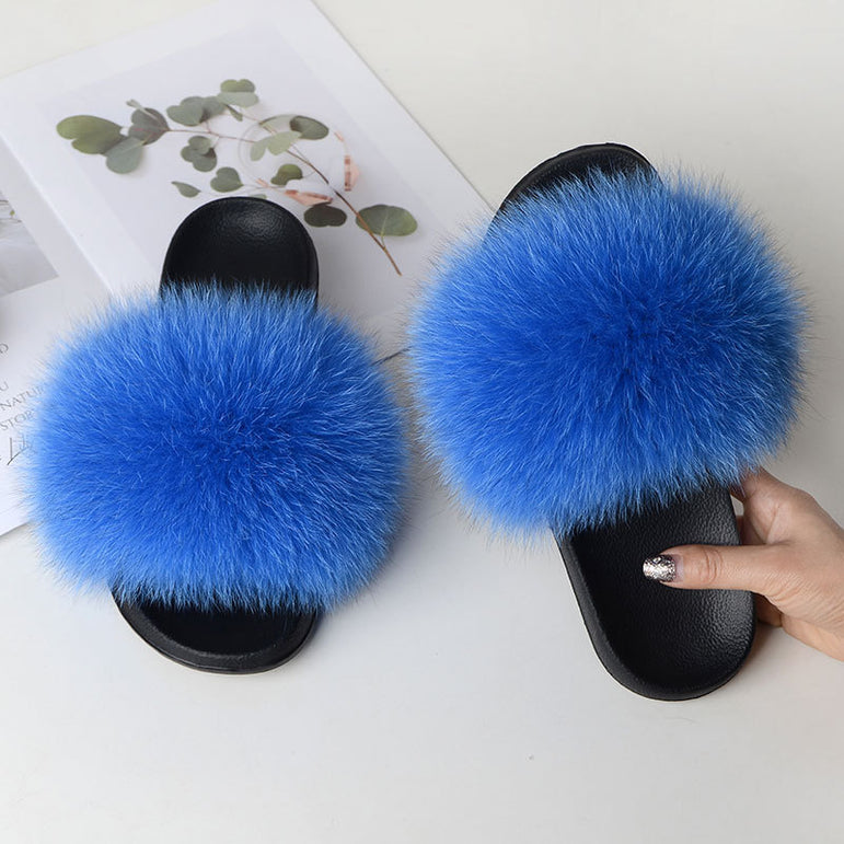 Flip Flop Indoor Fur Warm Slippers