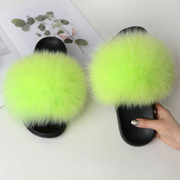 Flip Flop Indoor Fur Warm Slippers