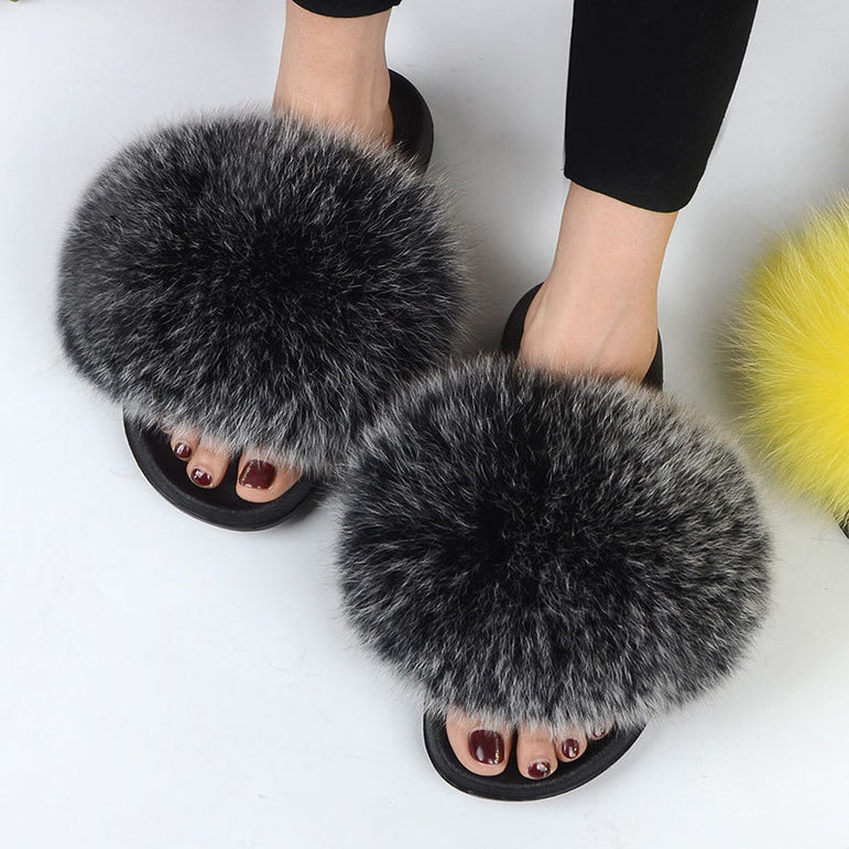 Flip Flop Indoor Fur Warm Slippers