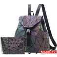 Geometric Shoulder Women Laser Luminous Backpack