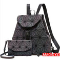 Geometric Shoulder Women Laser Luminous Backpack