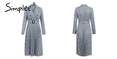 Elegant Office Ladies Vintage pleated Dress