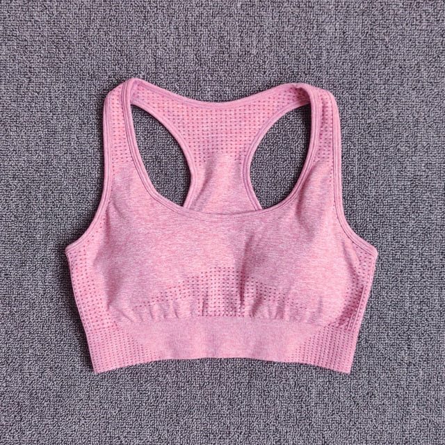 Long Sleeve Crop Top Seamless Yoga Set