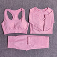 Long Sleeve Crop Top Seamless Yoga Set