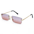 Square Vintage Rectangle Metal Frame Sunglasses